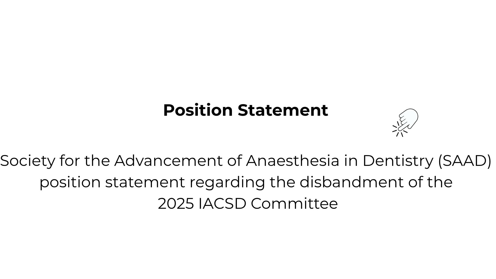 Position statement
